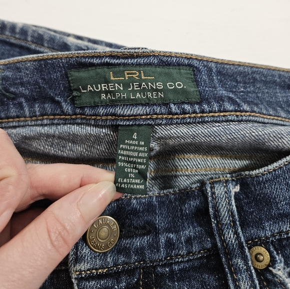 Lauren Ralph Lauren distressed boot cut jeans women's size 4 - Picture 4 of 14